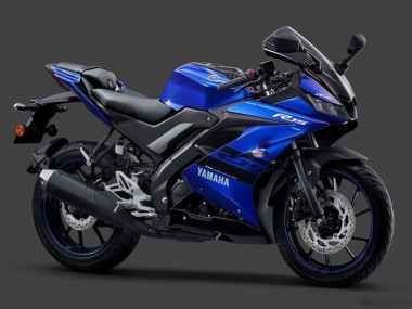 Carénages Moto Yamaha YZF R15 2018-2024 - Bleu Noir Blanc