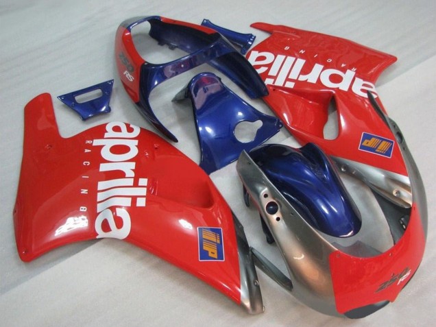 Carénages Moto Aprilia RS250 1995-1997 - Rouge Argent Bleu Blanc