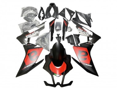 Carénages Moto Aprilia RSV4 1000 2009-2015 - Noir Mat Rouge Blanc
