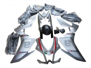 Carénages Moto Aprilia RSV4 1000 2016-2020 - Argent Gris Rouge Noir