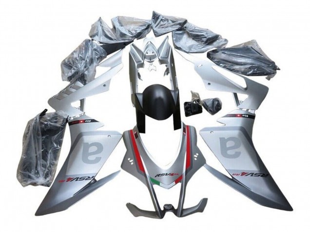 Carénages Moto Aprilia RSV4 1000 2016-2020 - Argent Gris Rouge Noir