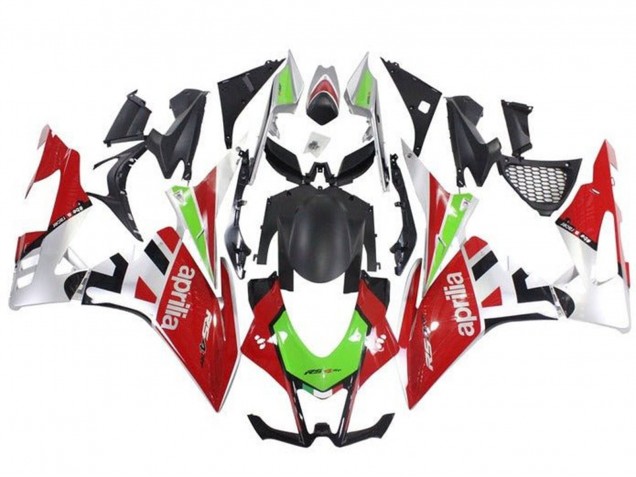 Carénages Moto Aprilia RSV4 1000 2016-2020 - Rouge Vert Argent Noir