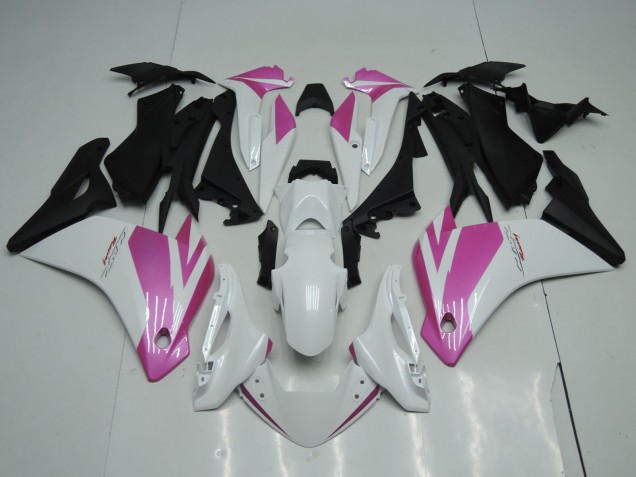 Carénages Moto Honda CBR125R 2002-2006 - Blanc Rose Noir Mat
