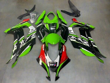Carénages Moto Kawasaki ZX10R 2016-2020 - Vert Noir Rouge Blanc Elf