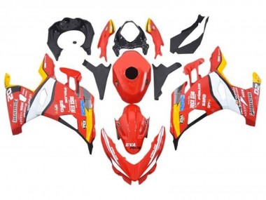 Carénages Moto Kawasaki Ninja 400 2018-2024 - Rouge Blanc Jaune Noir Trick Star Bridgestone
