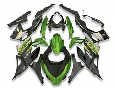 Carénages Moto Kawasaki Ninja 400 2018-2024 - Vert Noir Gris
