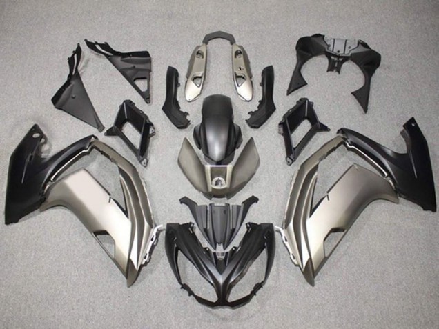 Carénages Moto Kawasaki Ninja 650 EX650 2012-2016 - Argent Noir Mat