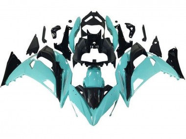 Carénages Moto Kawasaki Ninja 650 EX650 2017-2019 - Bleu Clair Noir