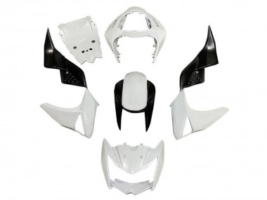 Carénages Moto Kawasaki Z1000 2007-2009 - Blanc Noir