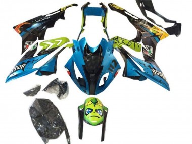 Carénages Moto BMW S1000RR 2015-2016 - Jaune Bleu Noir Requin
