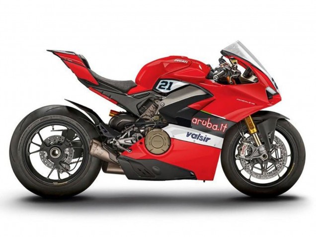 Carénages Moto Ducati Panigale V4 V4S 2018-2019 - Rouge Noir Blanc Valsir