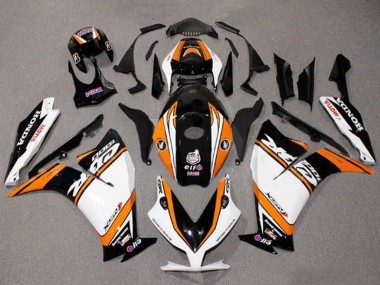 Carénages Moto Honda CBR1000RR 2012-2016 - Blanc Orange Noir Brillant