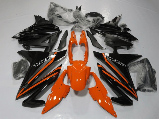 Carénages Moto Honda CBR500R 2016-2018 - Orange Gris Noir Brillant