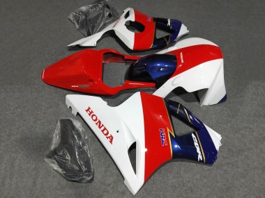 Carénages Moto Honda CBR900RR 954 2002-2003 - Blanc Rouge Bleu Courses