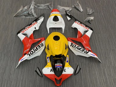 Carénages Moto Honda CBR600RR 2007-2008 - Jaune Blanc Rouge Noir Brillant Repsol HRC