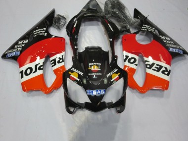 Carénages Moto Honda CBR600 F4i 2004-2007 - Orange Blanc Rouge Noir Brillant Repsol