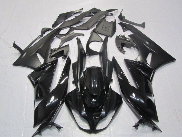 Carénages Moto Kawasaki ZX6R 2007-2008 - Noir Brillant Noir Mat