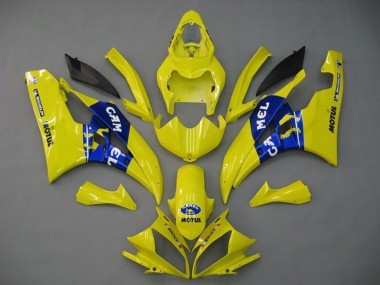 Carénages Moto Yamaha YZF R6 2006-2007 - Jaune Bleu Motul Michelin Chameau