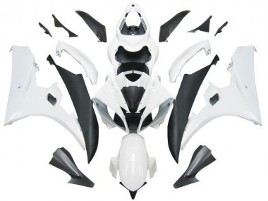 Carénages Moto Yamaha YZF R6 2006-2007 - Blanc Noir Mat