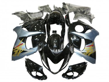 Carénages Moto Suzuki GSXR 1300 Hayabusa 2008-2020 - Noir Brillant Argent Bleu Or