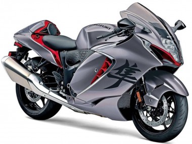 Carénages Moto Suzuki GSXR 1300 Hayabusa 2021-2025 - Gris Mat Rouge Mat