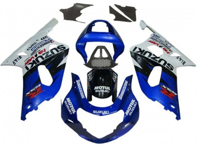 Carénages Moto Suzuki GSXR1000 2000-2002 - Blanc Rouge Bleu Noir Rouge