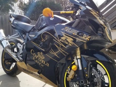 Carénages Moto Suzuki GSXR 1000 2003-2004 - Noir Or Corona