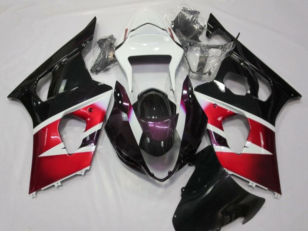 Carénages Moto Suzuki GSXR 1000 2003-2004 - Blanc Rouge Violet Noir