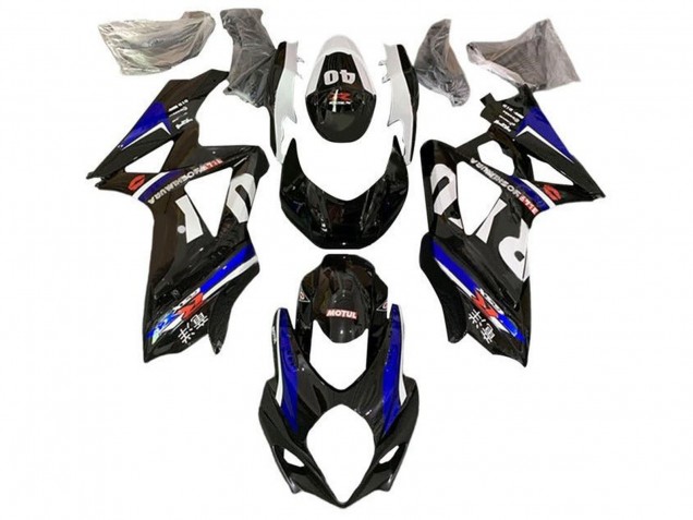 Carénages Moto Suzuki GSXR 1000 2005-2006 - Noir Bleu Blanc Rouge Yoshimura