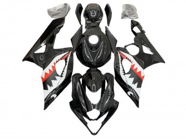 Carénages Moto Suzuki GSXR 1000 2005-2006 - Noir Blanc Rouge Requin