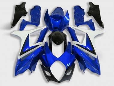 Carénage Moto Suzuki GSXR 1000 2005-2006 - Blanc Bleu Noir
