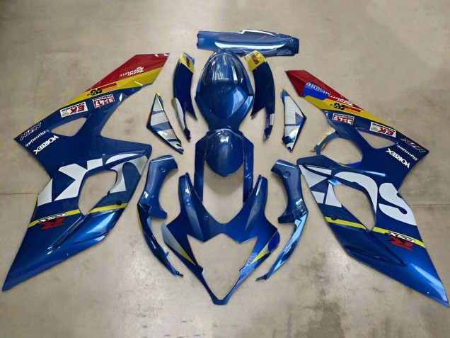 Carénages Moto Suzuki GSXR 1000 2005-2006 - Bleu Blanc Jaune Rouge