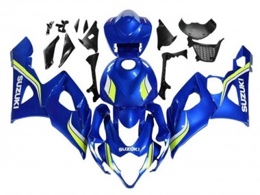 Carénages Moto Suzuki GSXR 1000 2005-2006 - Bleu Jaune Blanc