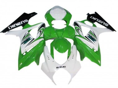 Carénages Moto Suzuki GSXR 1000 2005-2006 - Blanc Vert Noir
