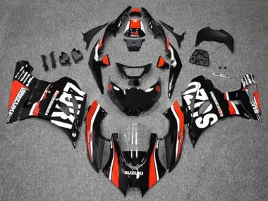 Carénages Moto Suzuki GSXR1000 2017-2024 - Noir Rouge Blanc Bande
