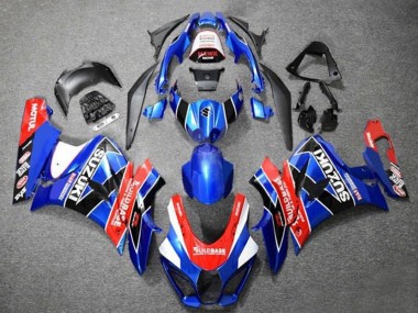Carénages Moto Suzuki GSXR1000 2017-2024 - Bleu Rouge Blanc Noir