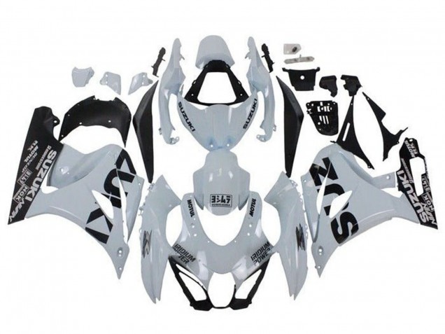 Carénages Moto Suzuki GSXR1000 2017-2024 - Blanc Noir