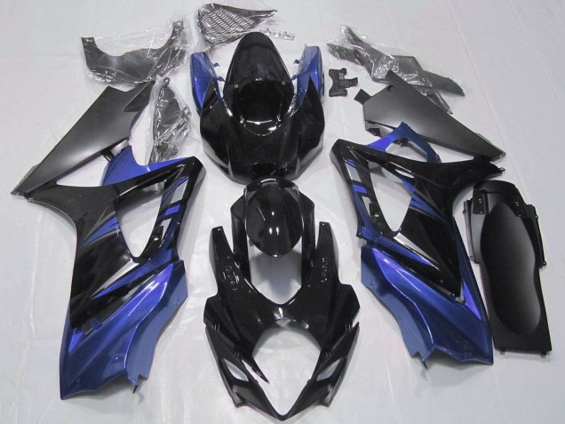 Kit Carénages Moto Suzuki GSXR 1000 2007-2008 - Noir Brillant Noir Mat