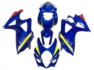 Carénages Moto Suzuki GSXR 1000 2007-2008 - Bleu Jaune Rouge