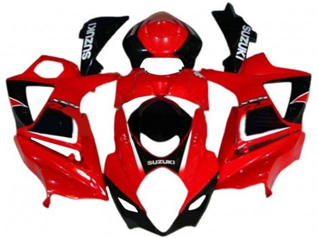 Carénages Moto Suzuki GSXR 1000 2007-2008 - Rouge Noir Blanc Décalque