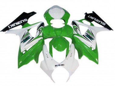 Carénage Moto Suzuki GSXR 1000 2007-2008 - Blanc Vert Noir