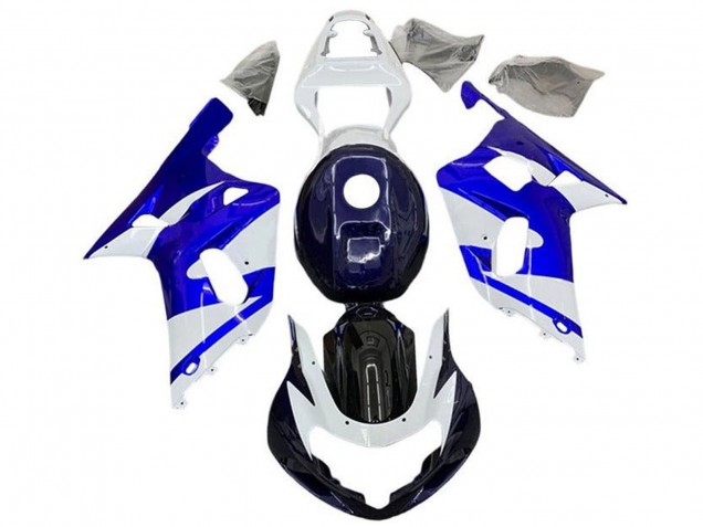 Carénages Moto Suzuki GSXR 600 / GSXR 750 2001-2003 - Blanc Bleu Noir