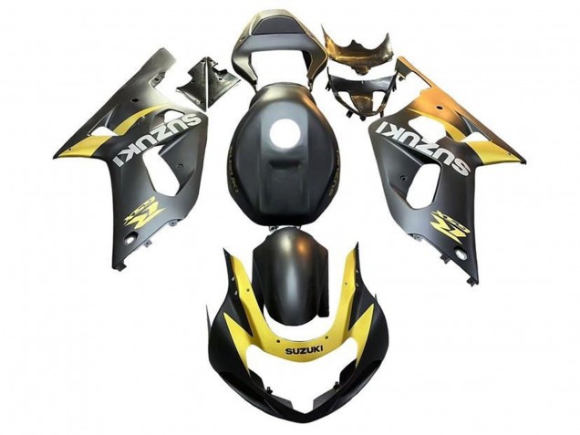 Carénages Moto Suzuki GSXR 600 / GSXR 750 2001-2003 - Noir Mat Jaune
