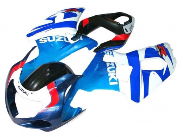 Carénages Moto Suzuki GSXR 600 / GSXR 750 2001-2003 - Blanc Bleu Rouge Noir