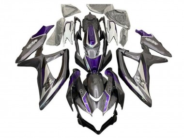 Carénages Moto Suzuki GSXR 600 / GSXR 750 2008-2010 - Argent Gris Violet