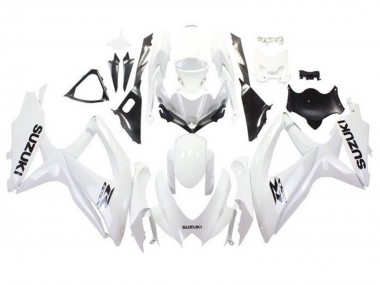 Carénages Moto Suzuki GSXR 600 / GSXR 750 2008-2010 - Blanc Noir