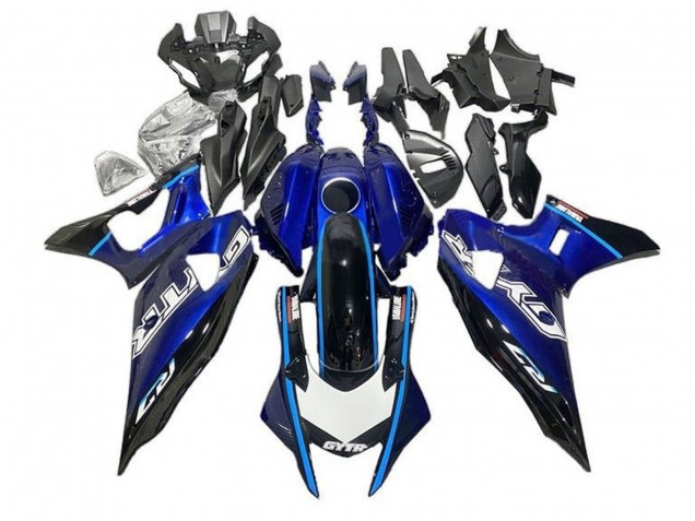 Carénages Moto Yamaha YZF R7 2021-2024 - Bleu Noir Bleu Clair