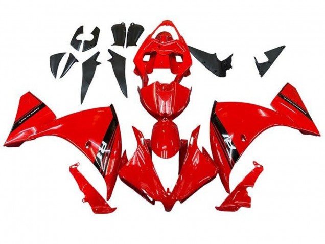 Carénages Moto Yamaha YZF 1000 R1 2009-2011 - Rouge Noir Bande