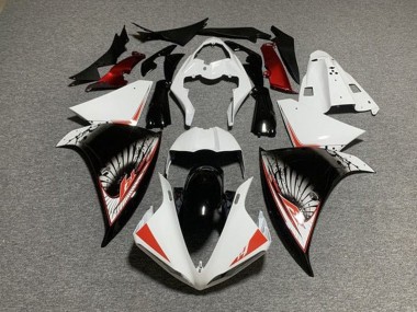 Kits Carénage Moto Yamaha YZF 1000 R1 2009-2011 - Blanc Rouge Noir