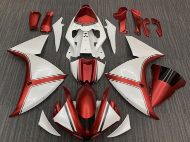Carénages Moto Yamaha YZF 1000 R1 2012-2014 - Blanc Orange